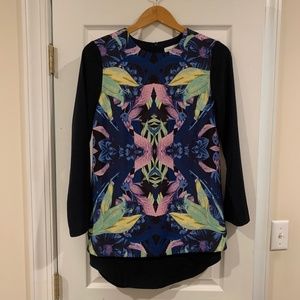 Finders Keepers lilium print dark dress
